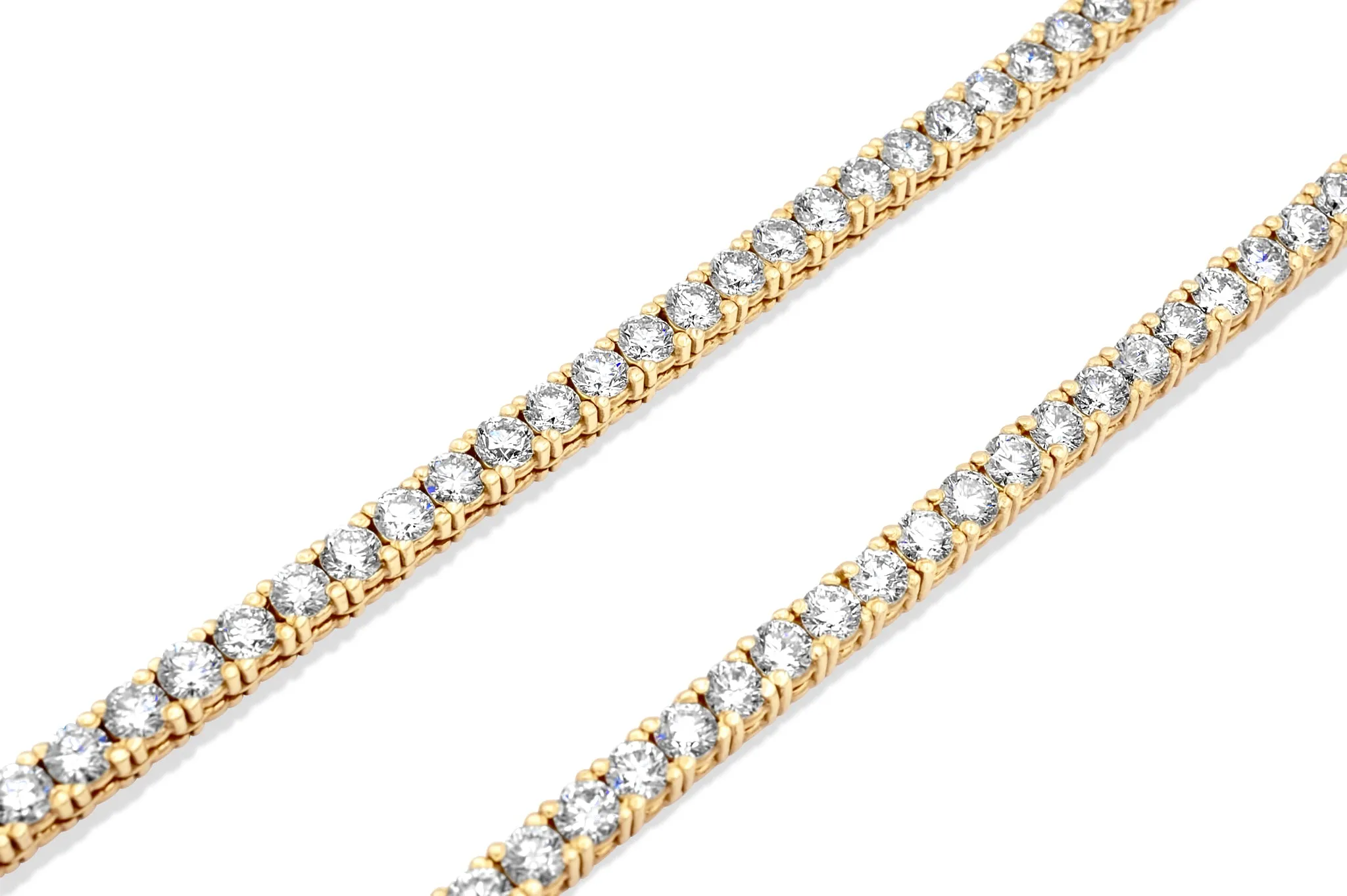 14K Yellow Gold 20-Pointer Tennis Chain