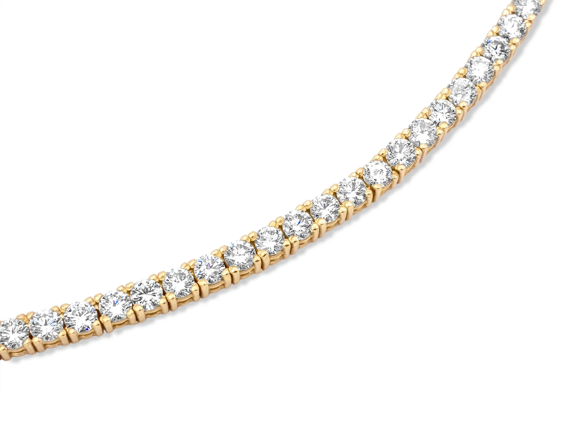 14K Yellow Gold 20-Pointer Tennis Chain