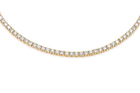 14K Yellow Gold 7-Pointer Tennis Chain