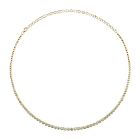 2.00CT DIAMOND BEZEL TENNIS NECKLACE