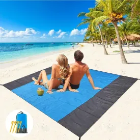 79’’ X 55’’ Oversized Lightweight Waterproof Sandproof Beach Blanket Picnic Mat Bn-link