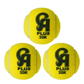 CA Plus 20K Cricket Tennis Ball Tape Ball (Pack of 3)