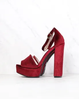 Chinese Laundry - Ace Velvet Platform Heel in More Colors