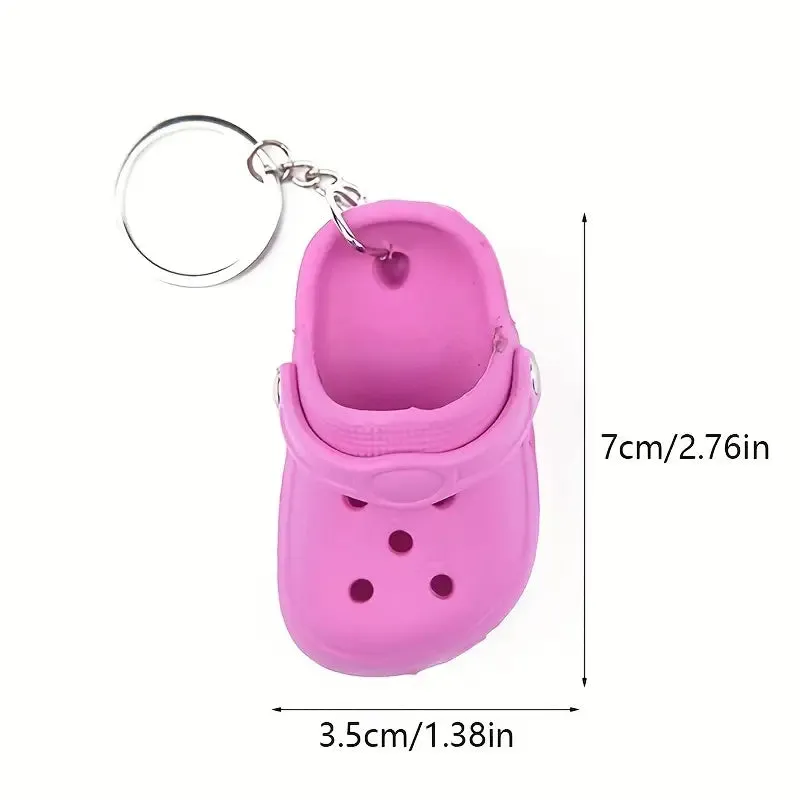 Cute Croc Dupe Keychain - Croc Slippers Keychain, Backpack Charm & More!