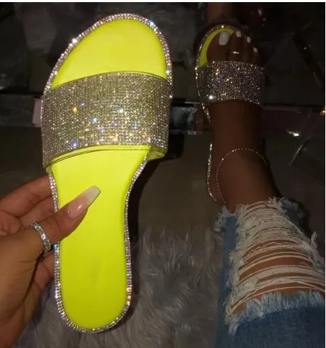 Diamond shining slippers SY0019