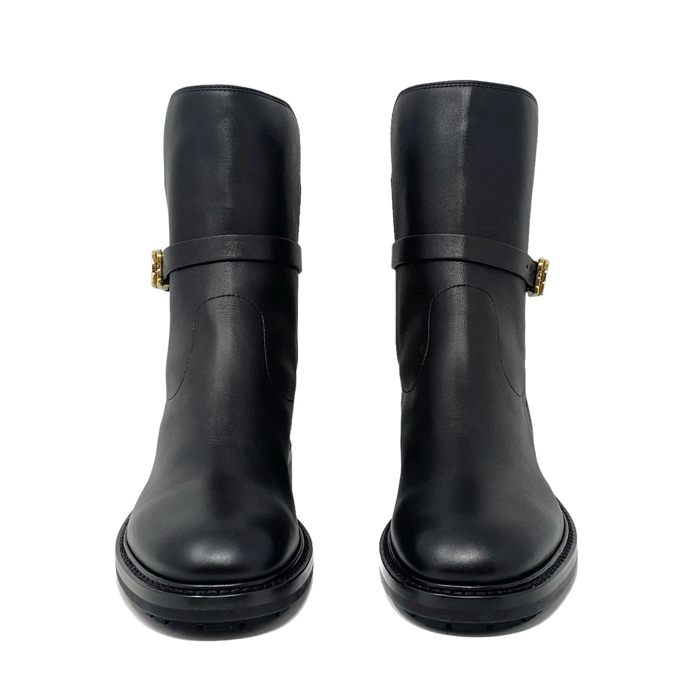 Dior Black Empreinte Combat Boots 38.5