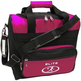 Elite Impression Single Tote Pink And Black Bowling Bag