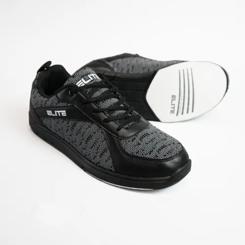 ELITE Youth Pinnacle Athletic Lace Up Bowling Shoes with Universal Sliding Soles for Right or Left Handed Bowlers