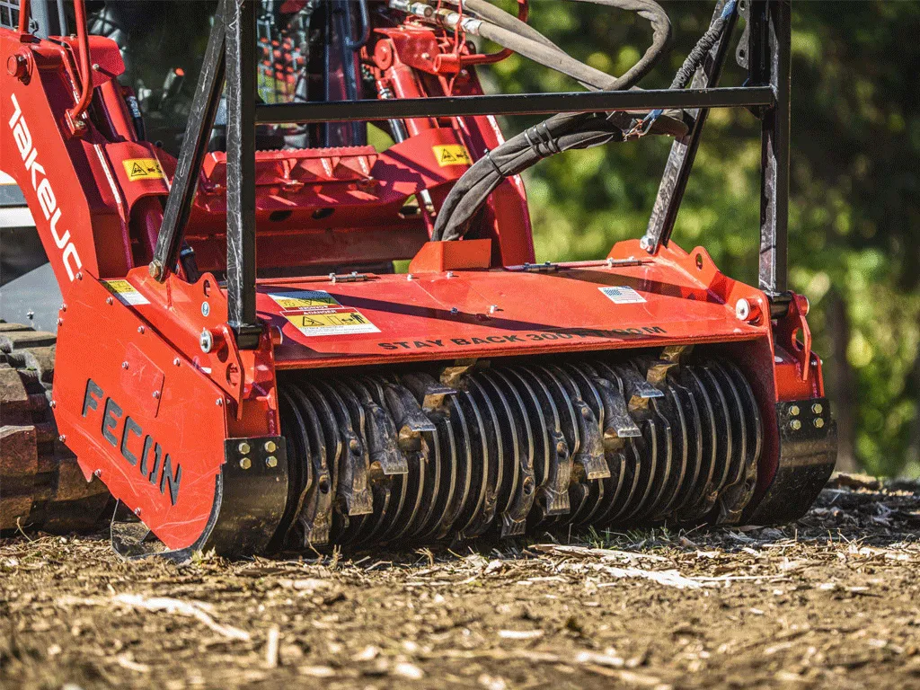 FECON Bull Hog high flow skid steer drum mulcher