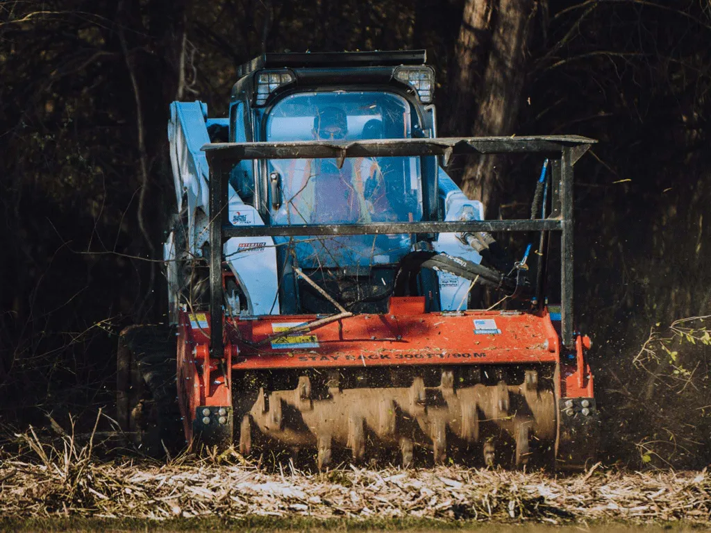 FECON Bull Hog high flow skid steer drum mulcher