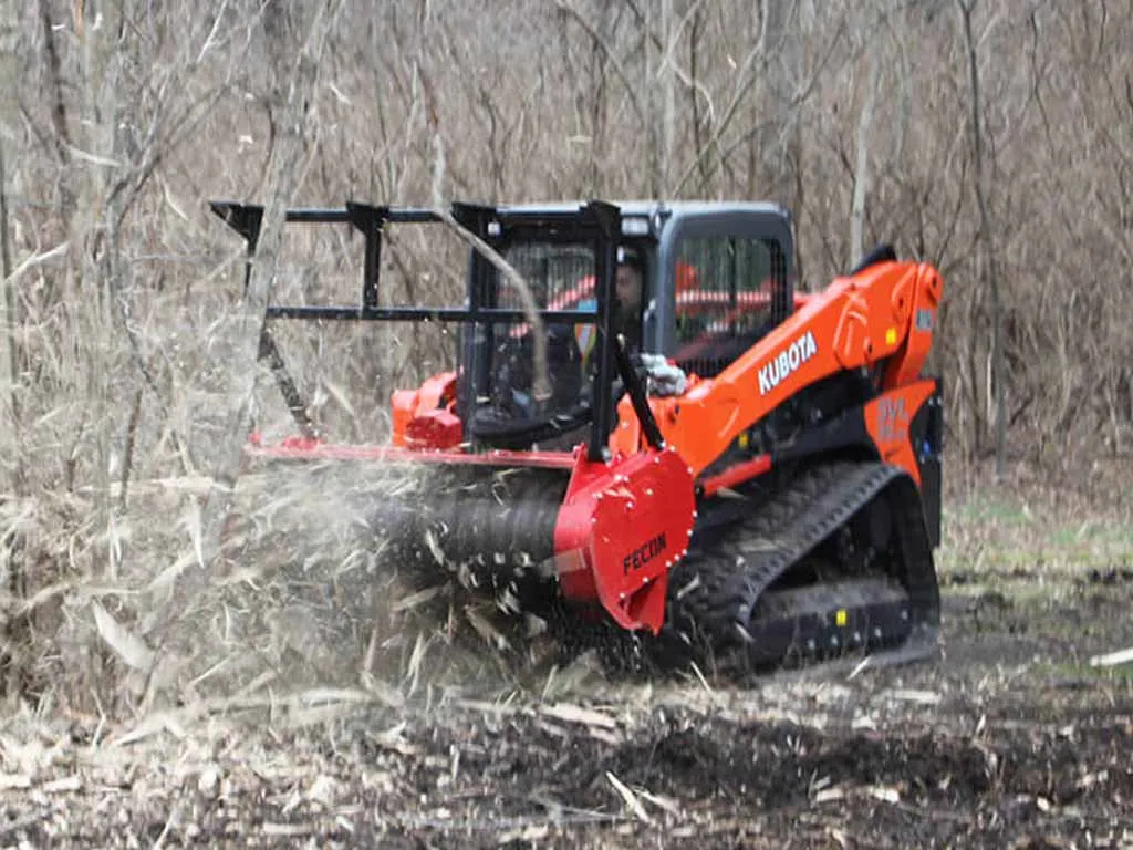 FECON Bull Hog high flow skid steer drum mulcher