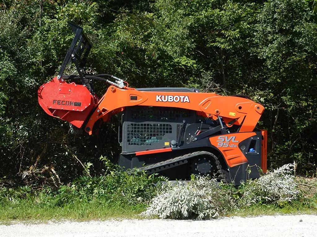 FECON Bull Hog high flow skid steer drum mulcher