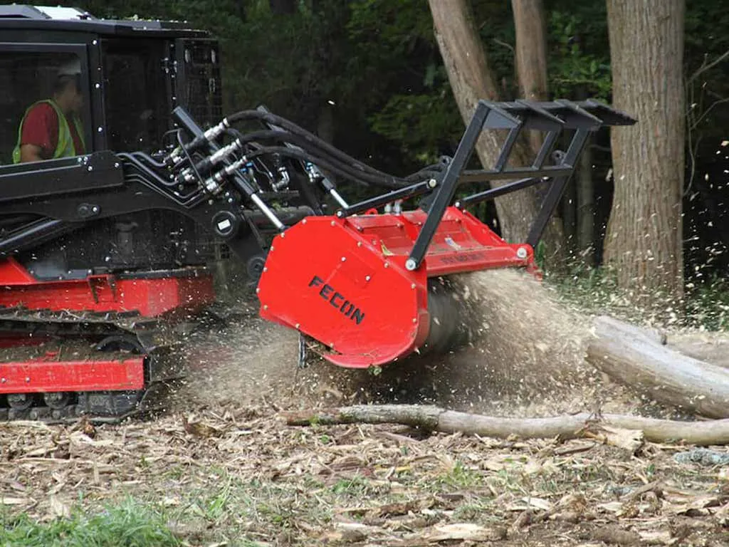 FECON Bull Hog high flow skid steer drum mulcher