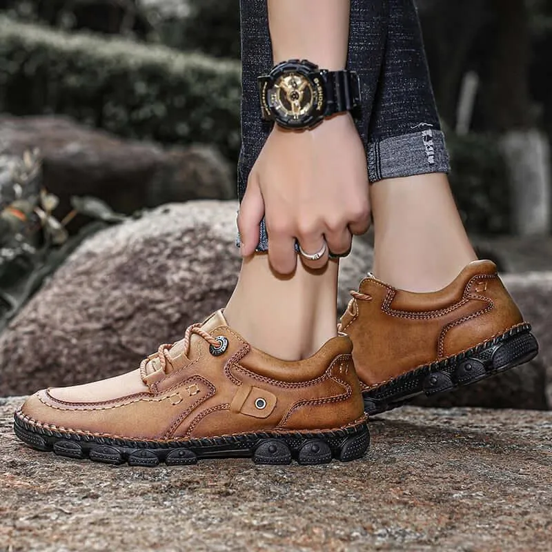 Hawk - Rugged Lace-Up Leather Shoes