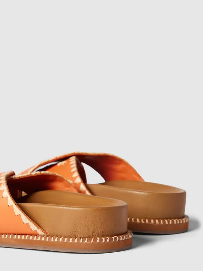 INUOVO Cross Strap Sandals, Orange