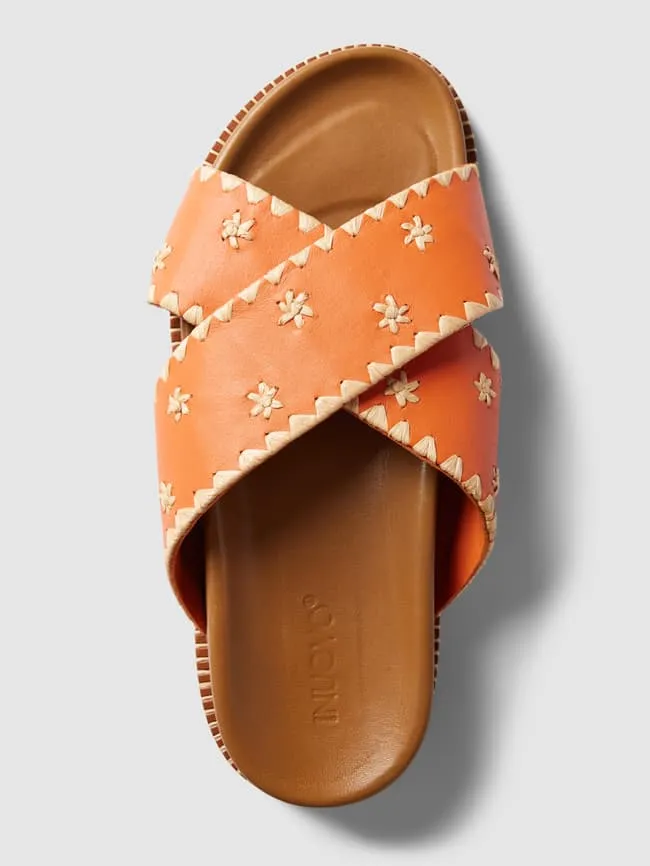 INUOVO Cross Strap Sandals, Orange