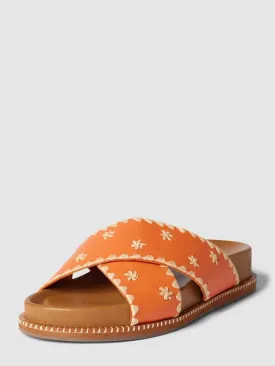 INUOVO Cross Strap Sandals, Orange