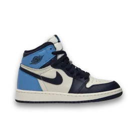 Jordan 1 Retro High Obsidian - Grade School