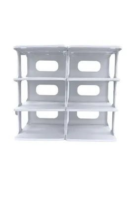 Landmark 3-Layered Combined Shoe Rack