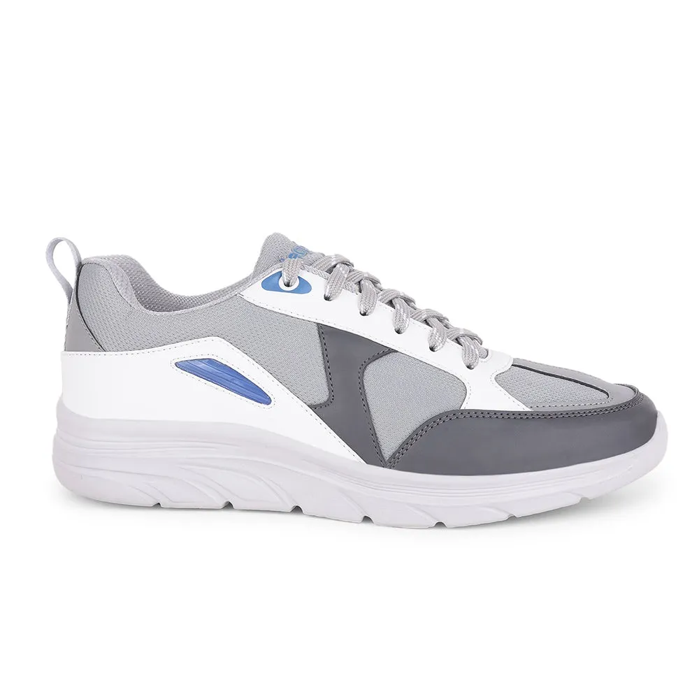 Leap7x Sports Light Grey Walking Shoes For Men YORKERS-1E By Liberty