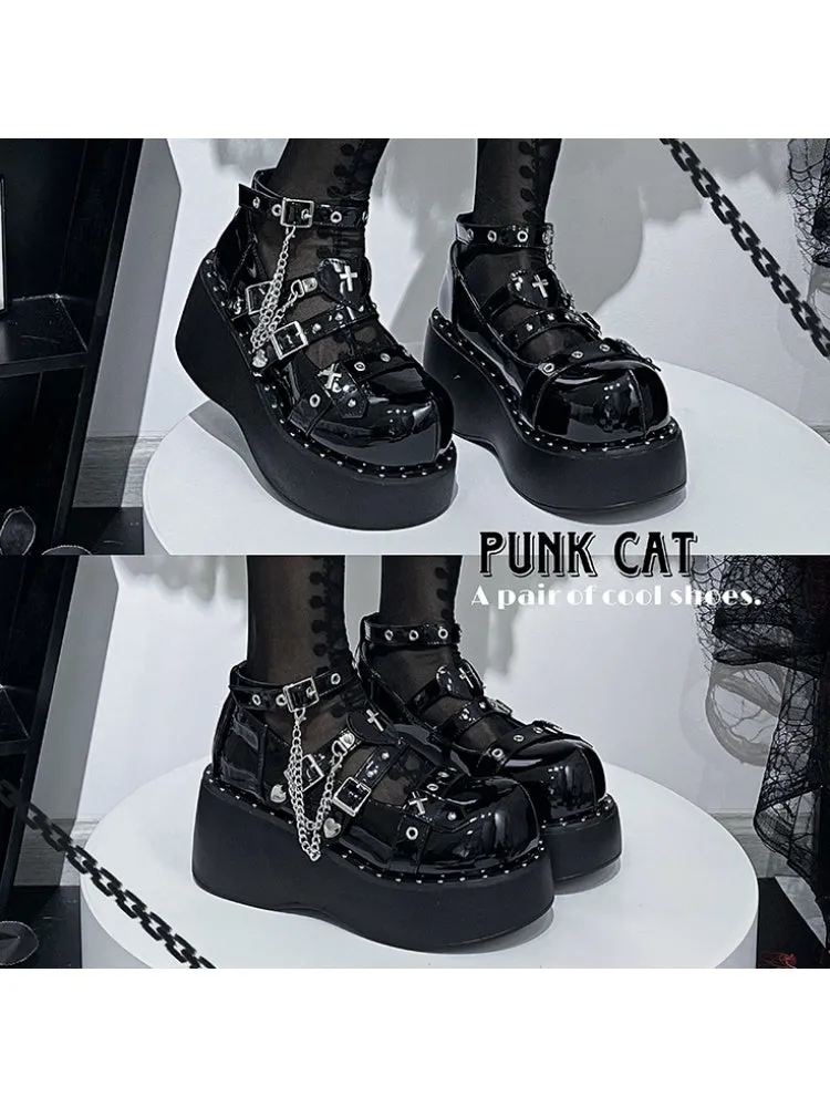 Lolita Punk Style  y2k Subculture  Platform Shoes【s0000001908】