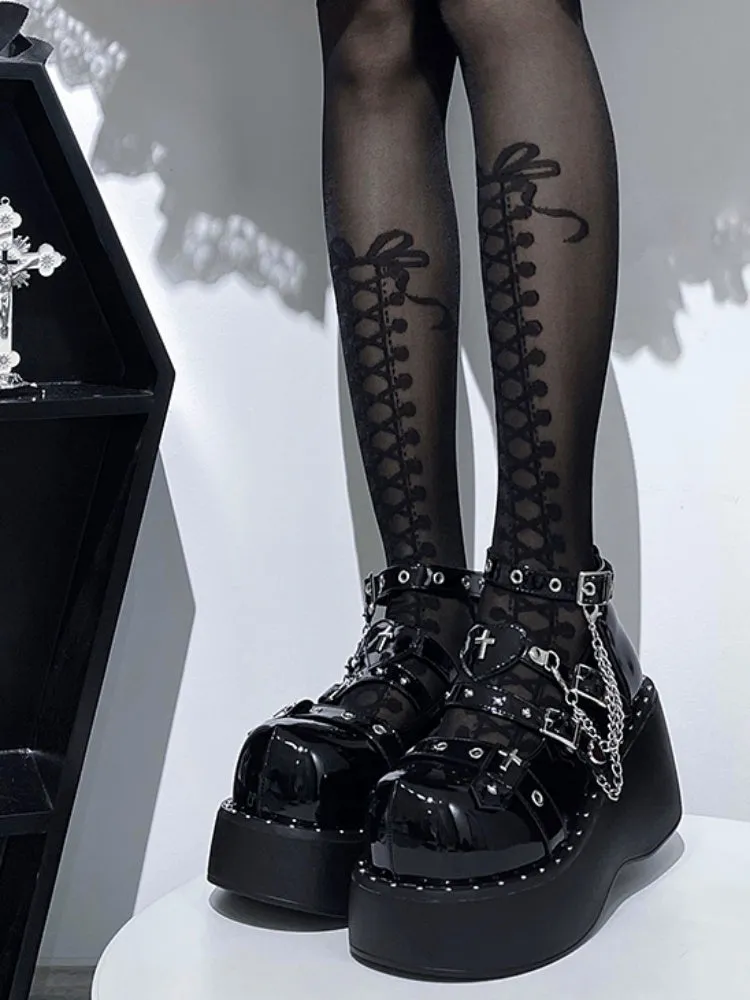 Lolita Punk Style  y2k Subculture  Platform Shoes【s0000001908】