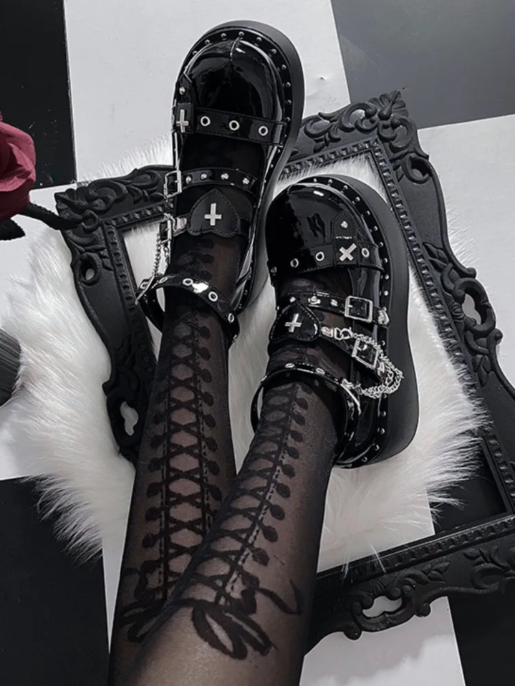 Lolita Punk Style  y2k Subculture  Platform Shoes【s0000001908】