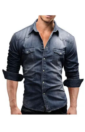 Men's Fashion Versatile Denim Shirt