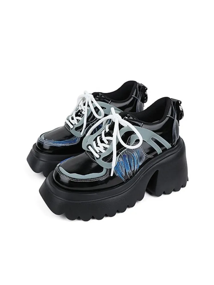 Niche Punk Style Lace Up Platform Shoes【s0000005172】