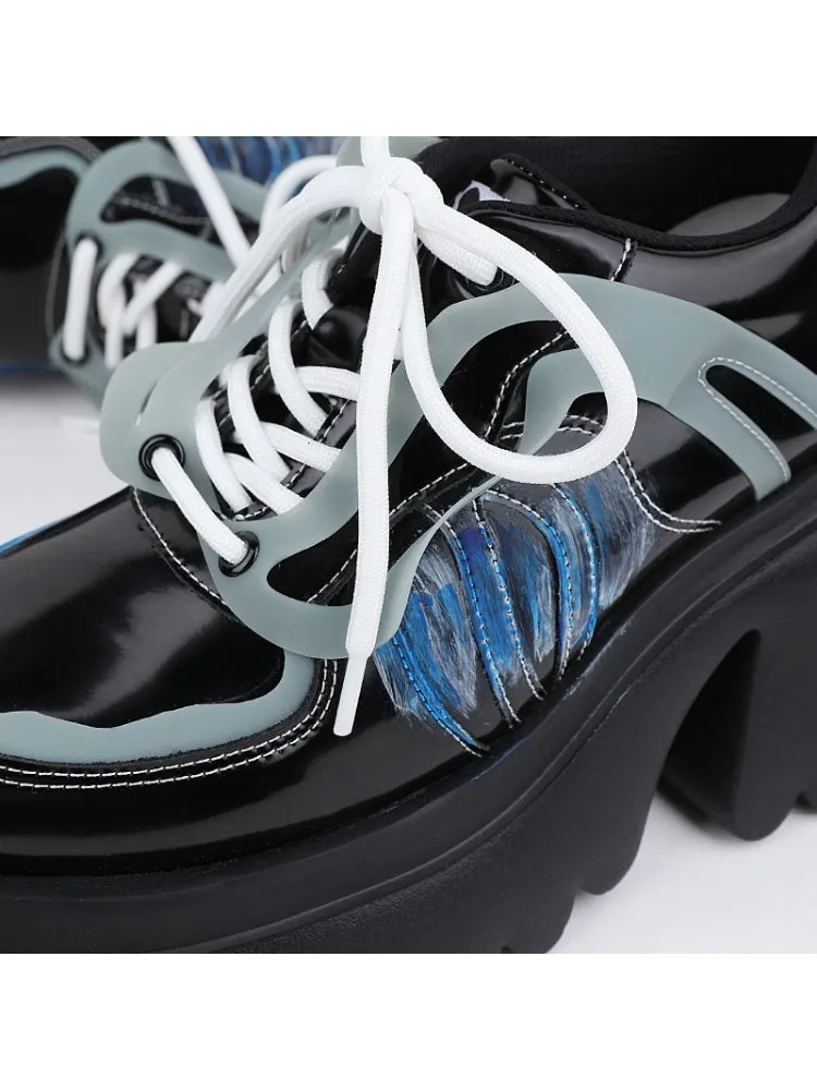 Niche Punk Style Lace Up Platform Shoes【s0000005172】