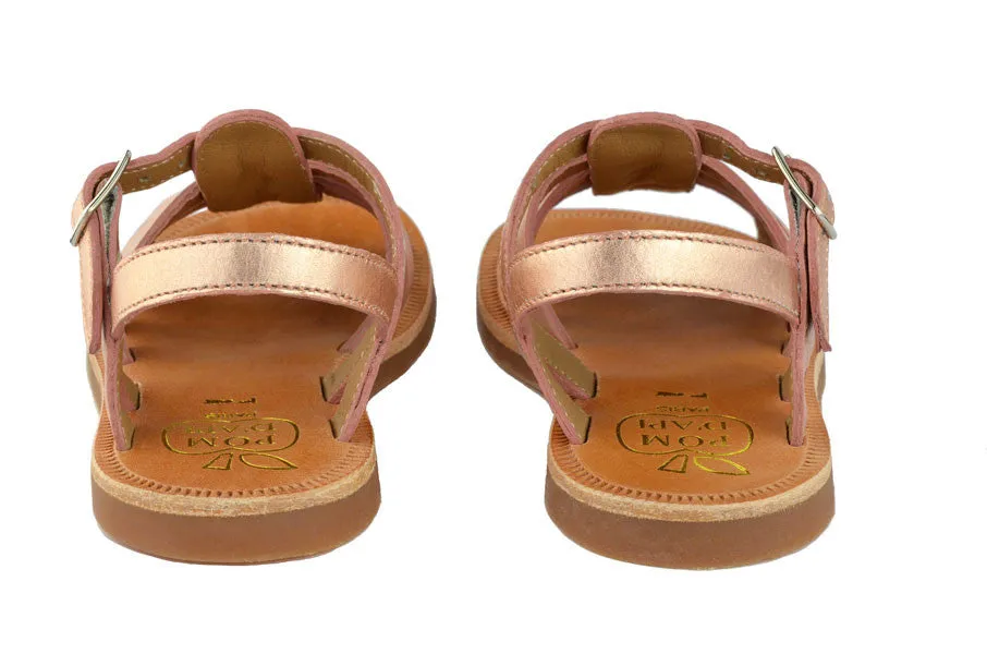 Pom d'Api Girls Rose Gold Sandal