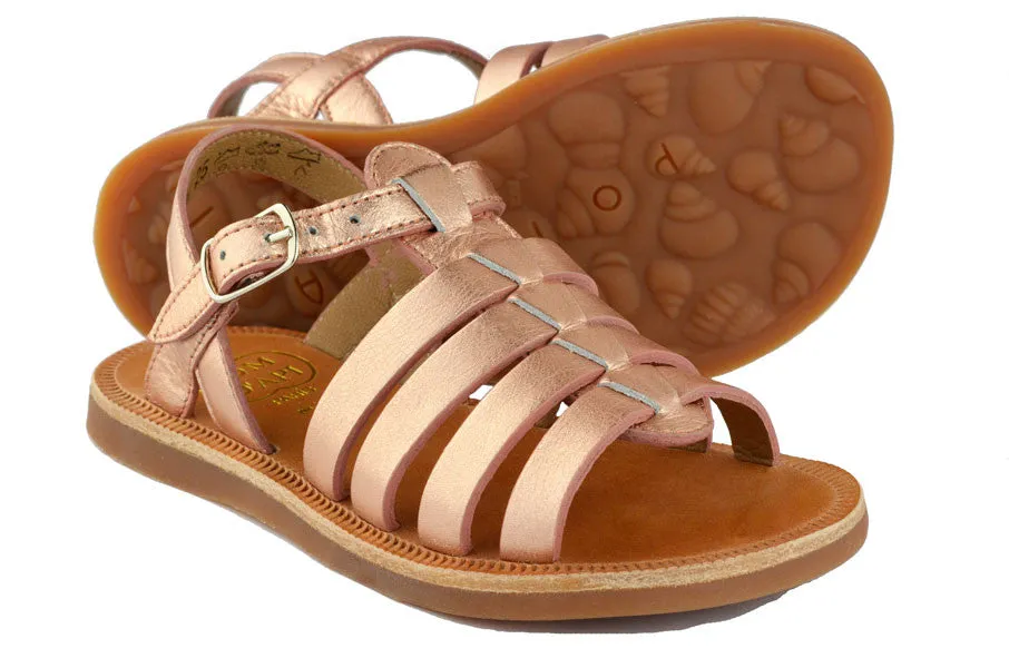 Pom d'Api Girls Rose Gold Sandal