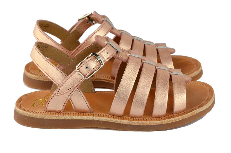 Pom d'Api Girls Rose Gold Sandal