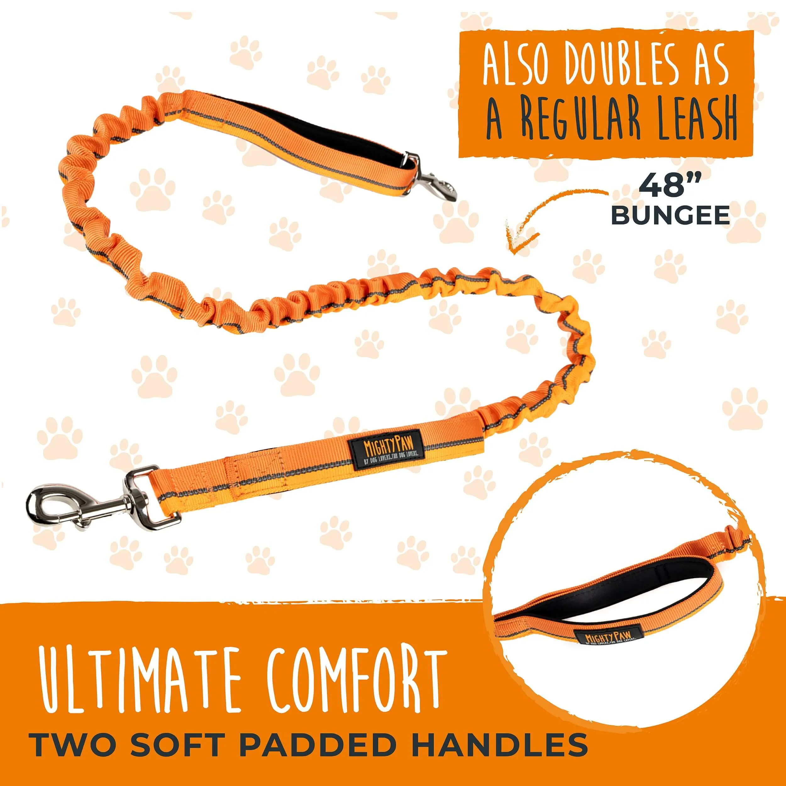 Premium Hands-Free Dog Walking Belt with Bungee Leash - Ergonomic Design