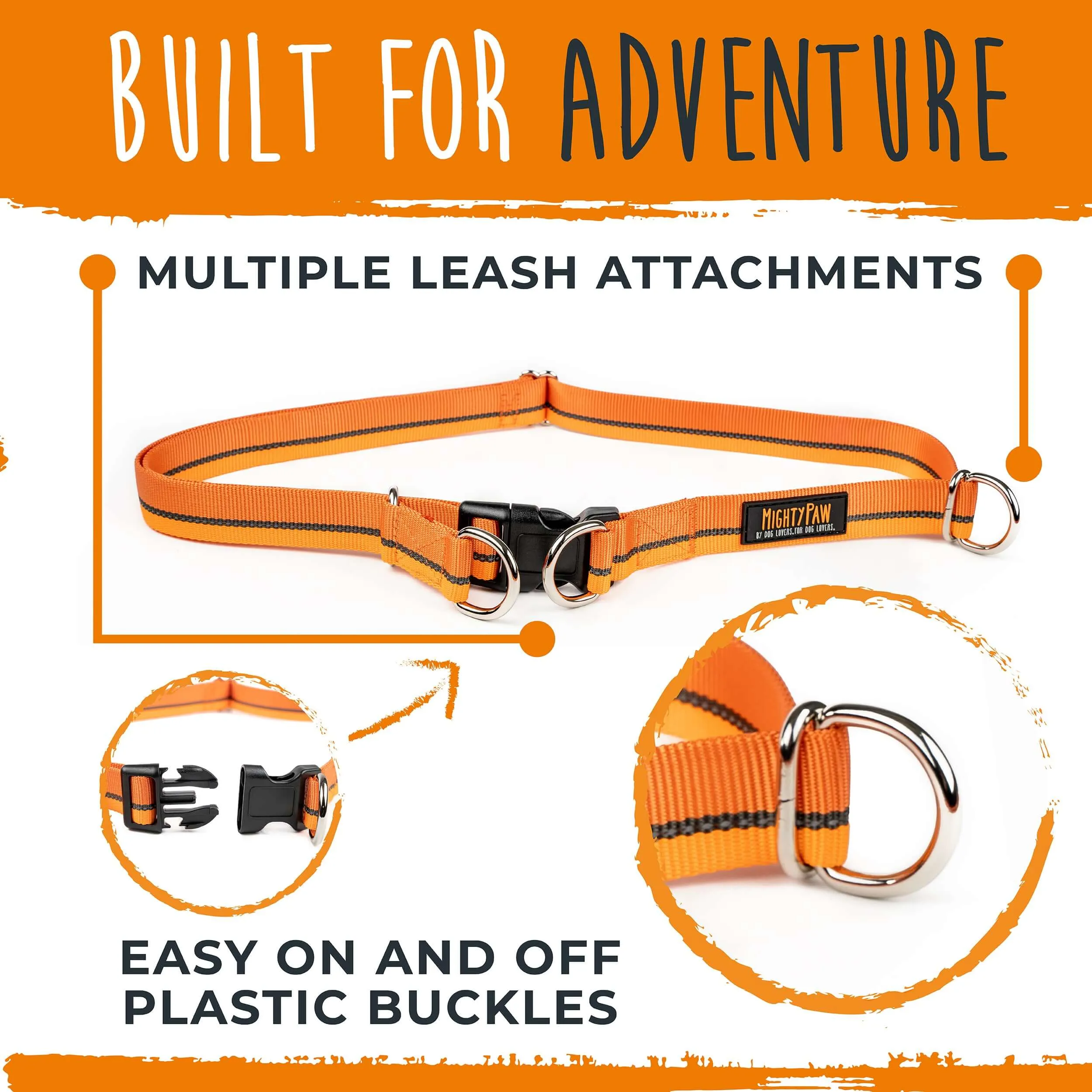 Premium Hands-Free Dog Walking Belt with Bungee Leash - Ergonomic Design