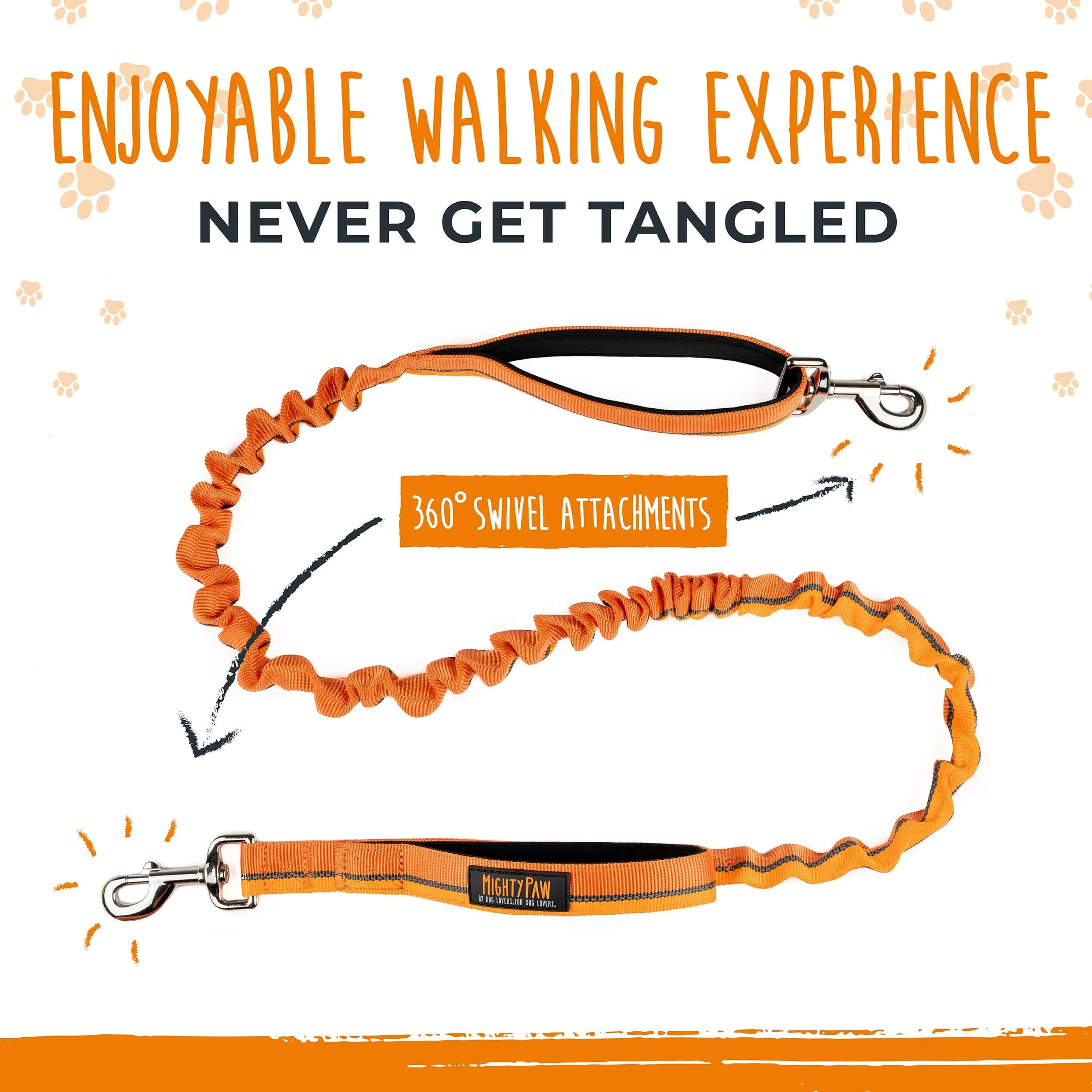 Premium Hands-Free Dog Walking Belt with Bungee Leash - Ergonomic Design