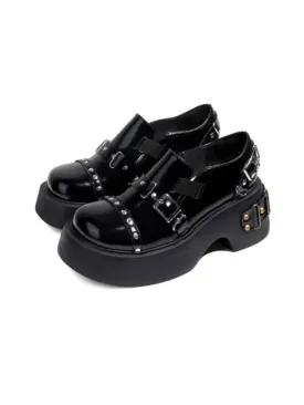 Punk style platform shoes【s0000008258】