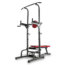 Push Pull Chin Up Bar Power Tower Station Press Gym Equipment Fitness Weight Bench Set