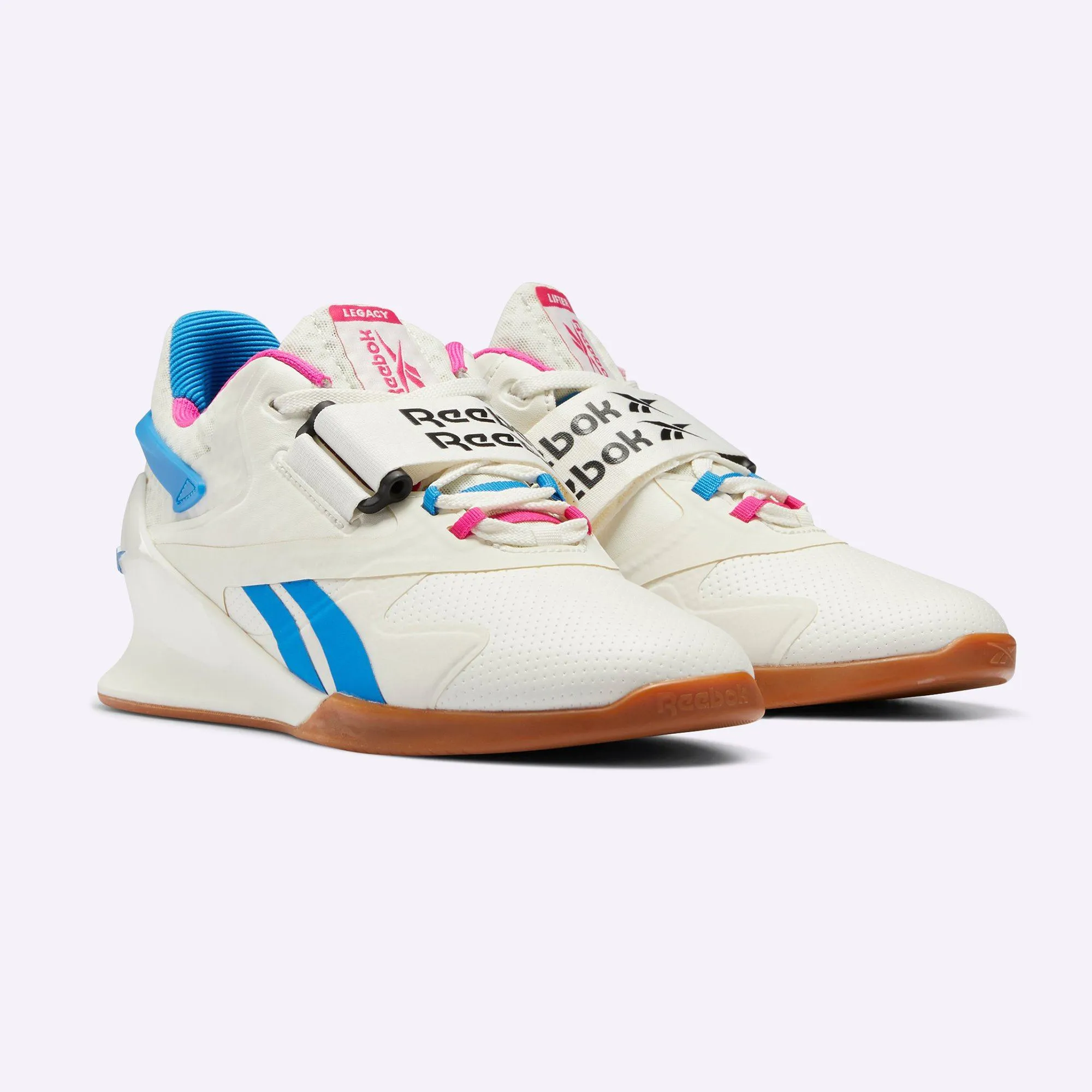 Reebok - Legacy Lifter II Shoes - Women's - CHALK/PROUD PINK/HORIZON BLUE