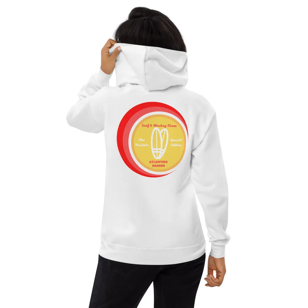 The Packets Red Unisex Fleece Hoodie