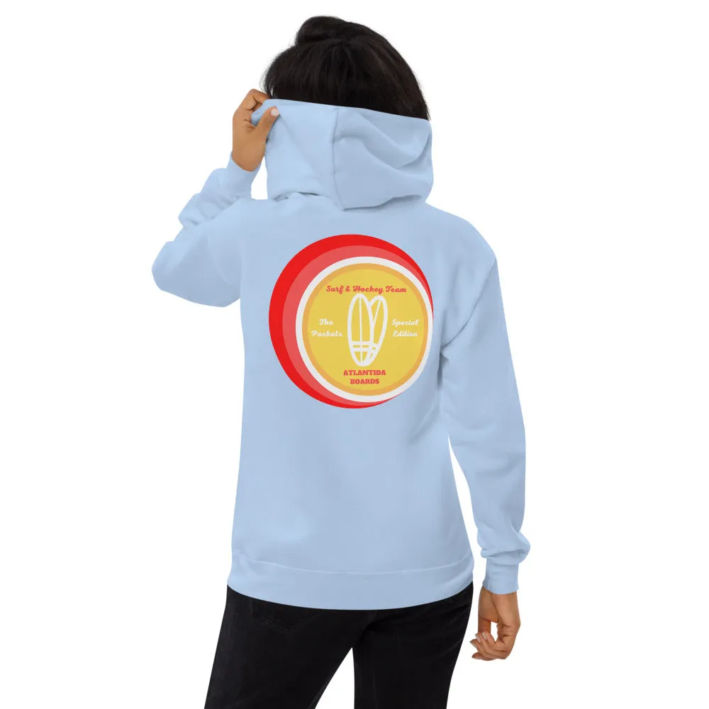 The Packets Red Unisex Fleece Hoodie