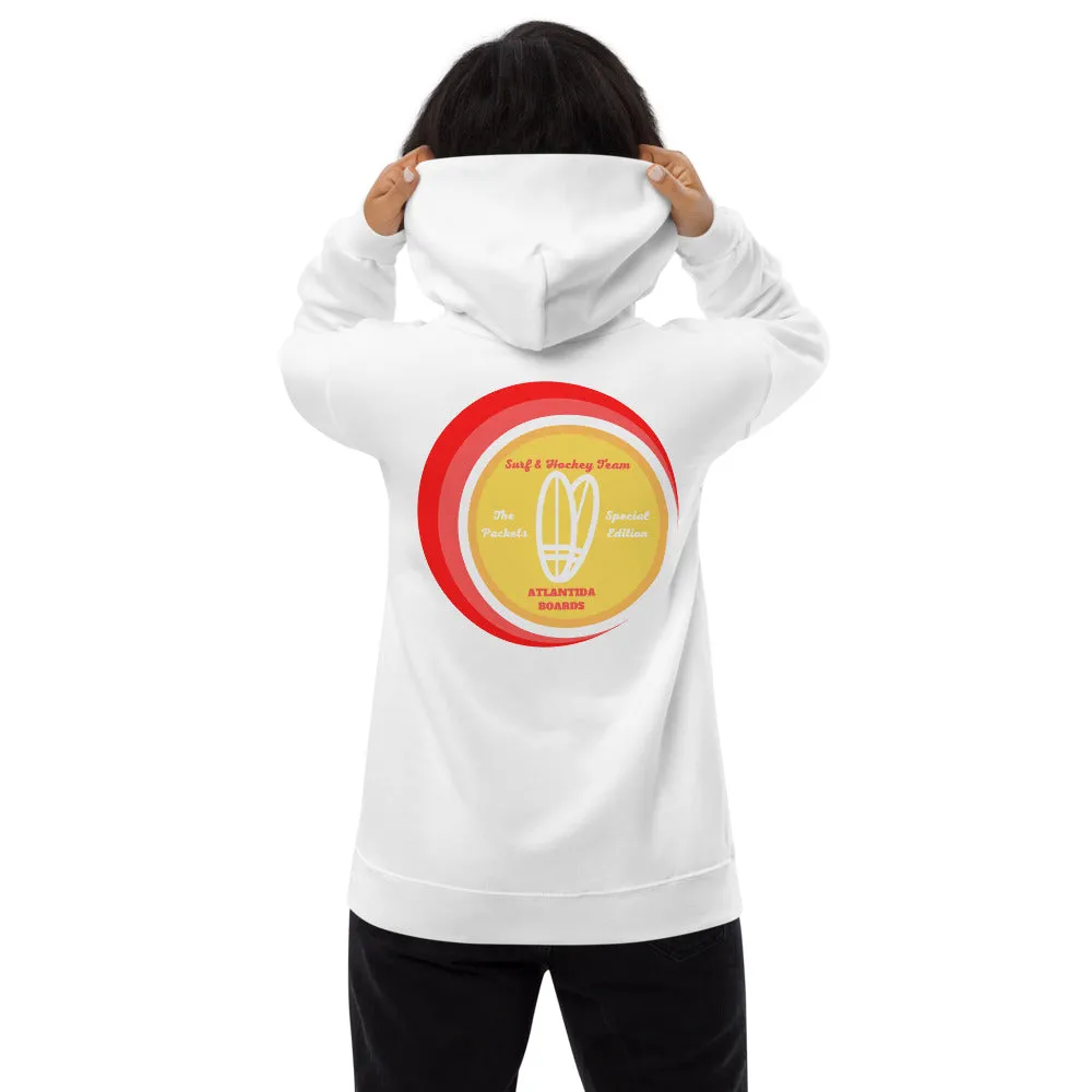 The Packets Red Unisex Fleece Hoodie