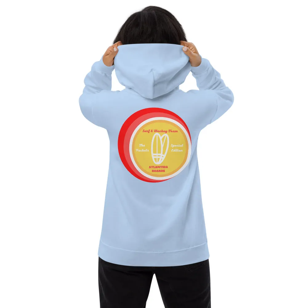 The Packets Red Unisex Fleece Hoodie