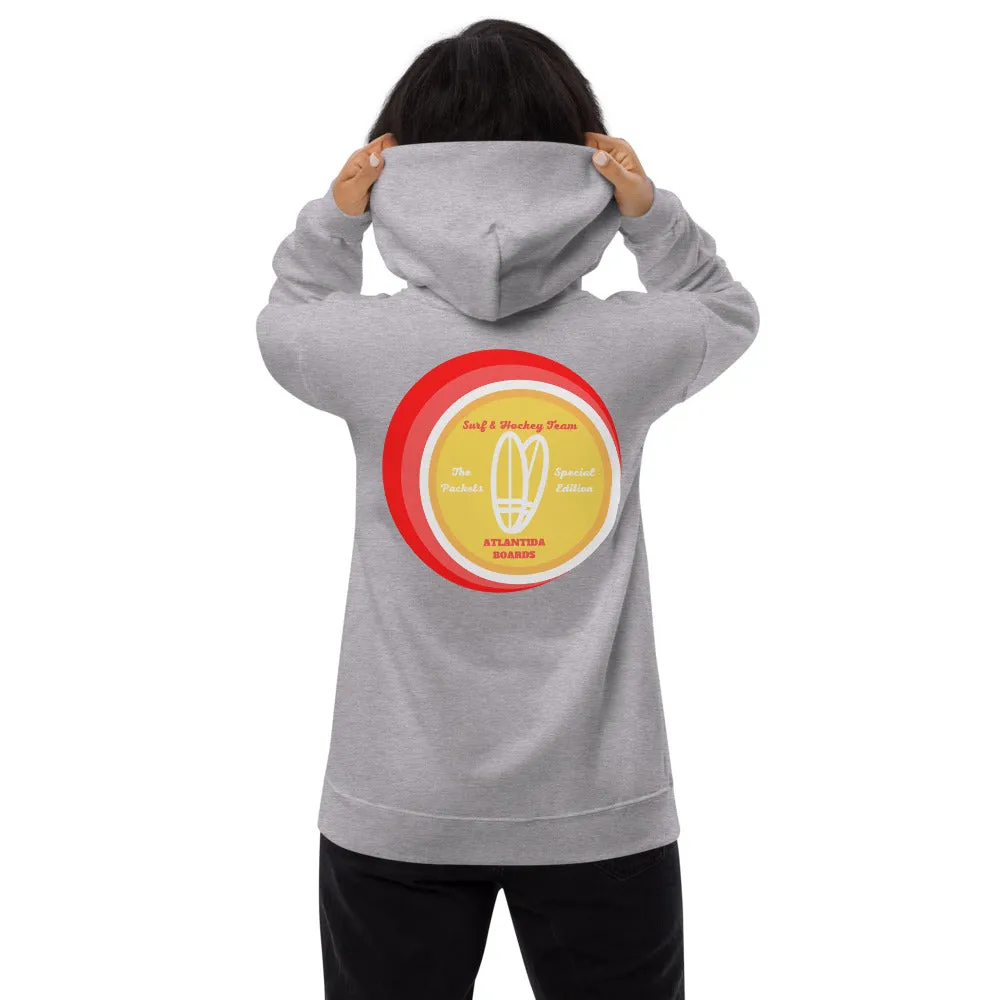 The Packets Red Unisex Fleece Hoodie