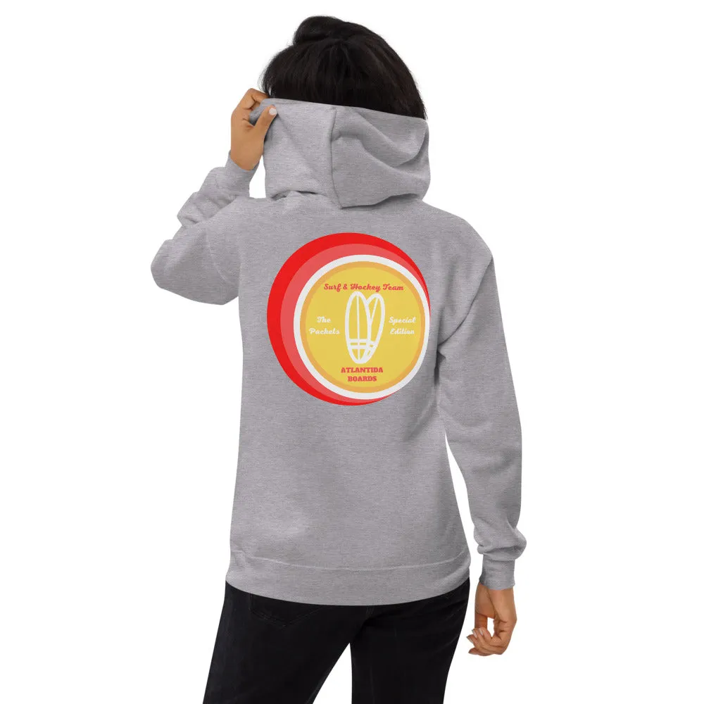 The Packets Red Unisex Fleece Hoodie