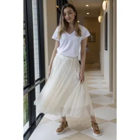 Tulle Skirt - Cream