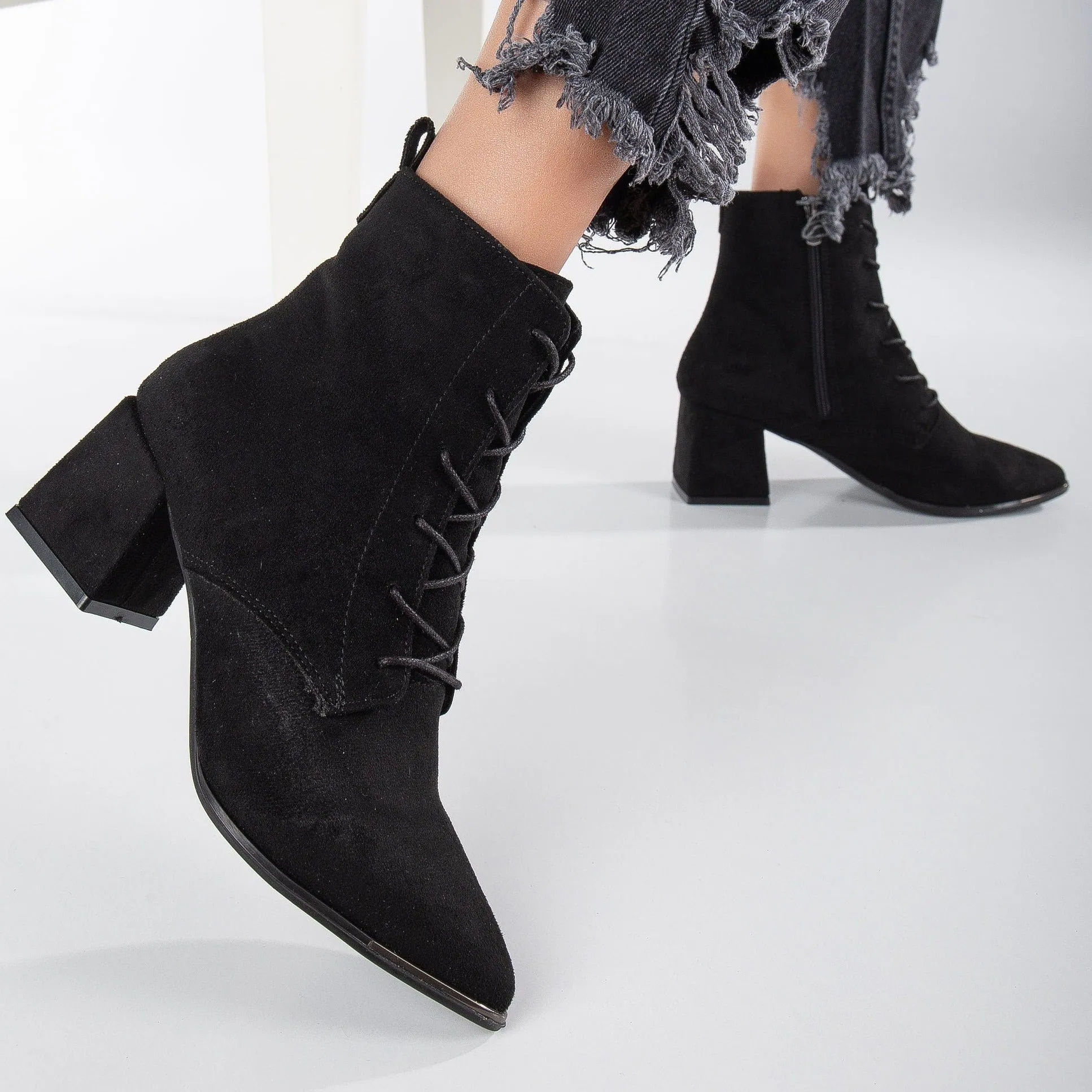 Ursula - Black Suede Boots