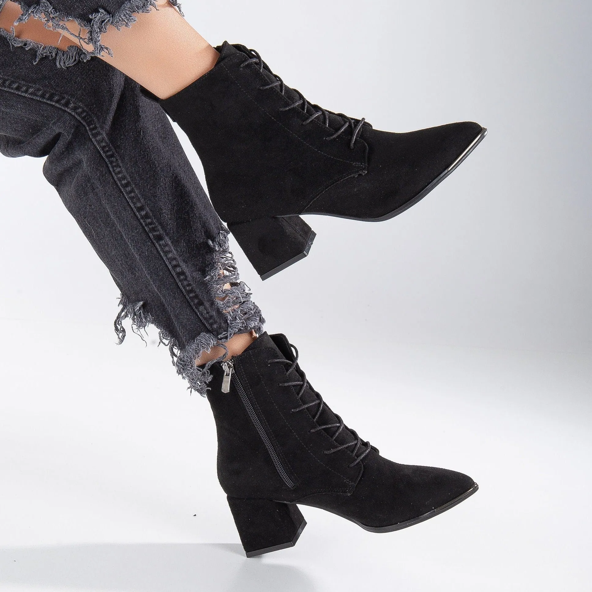 Ursula - Black Suede Boots