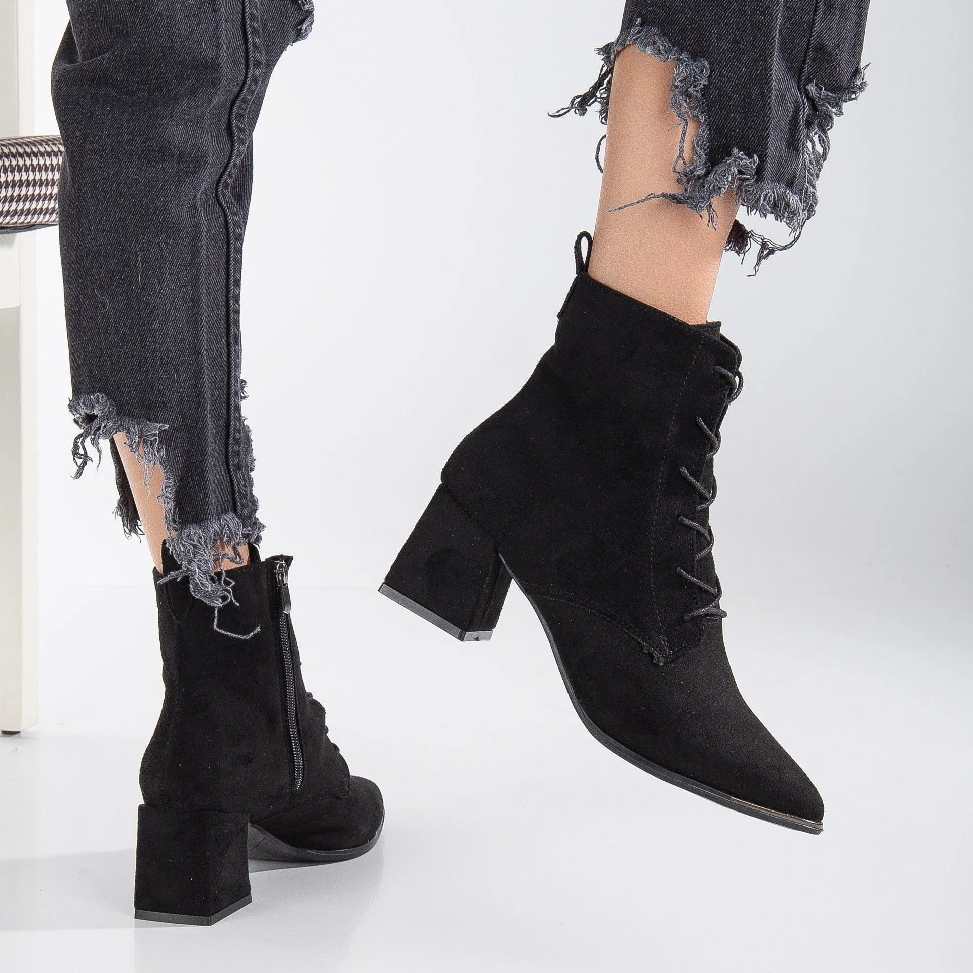 Ursula - Black Suede Boots