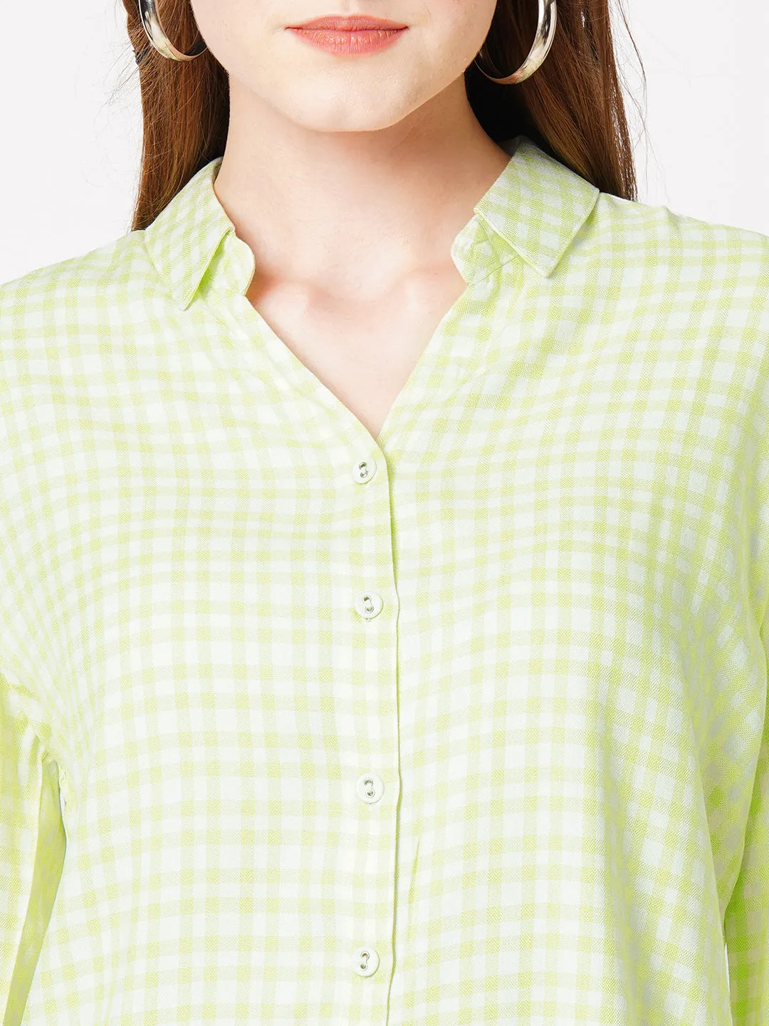 Women Comfortable Checks Casual Shirt